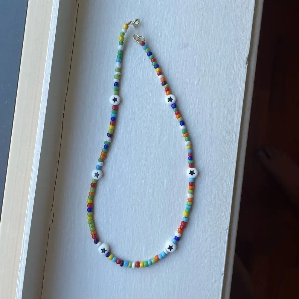 ⚡️Hp⚡️Homemade colorful beaded necklace
